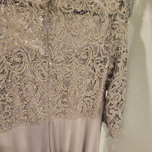 Size 16 Long Silver Dress